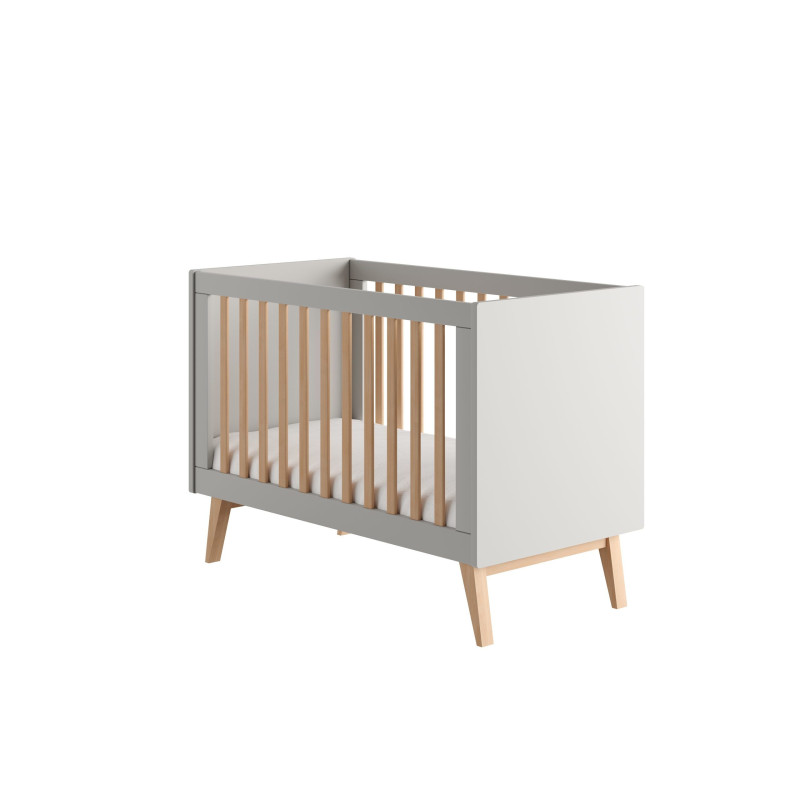 Baby crib 120x60 (Swing Gray collection)